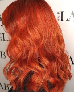 orange hair colours at top salon woking salon